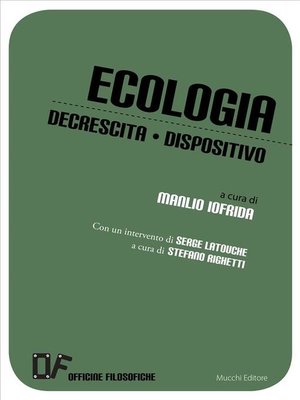 cover image of Ecologia Decrescita Dispositivo
